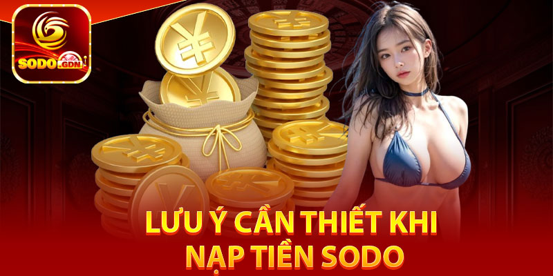 Nạp Tiền Sodo – Cách Thức Nhanh, Thao Tác Bảo Mật 4 Lưu ý cần thiết khi nạp tiền Sodo